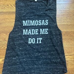 Bella Canvas Charcoal Graphic Muscle Tee